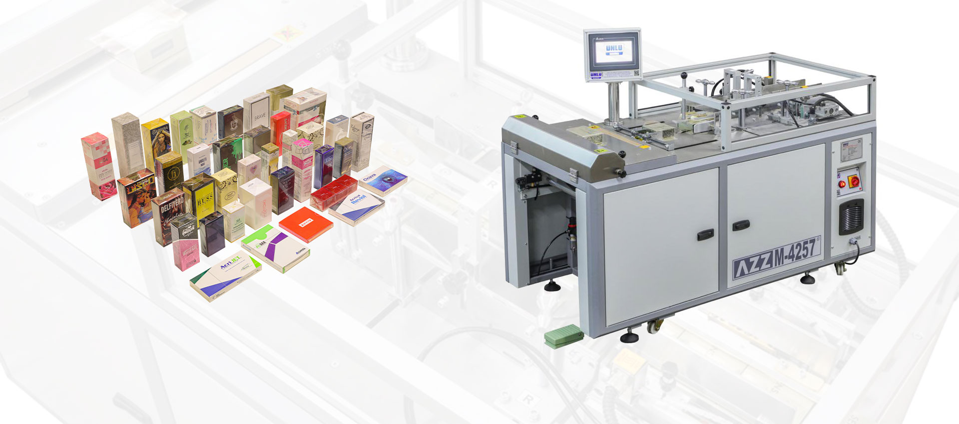 AZZ M - 4257 | SERVO SİSTEMLİ YARI OTOMATİK - ZARF TİPİ PAKETLEME MAKİNASI